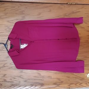 XS The Limited Fuschia/Magenta button up blouse. Never worn, with tags